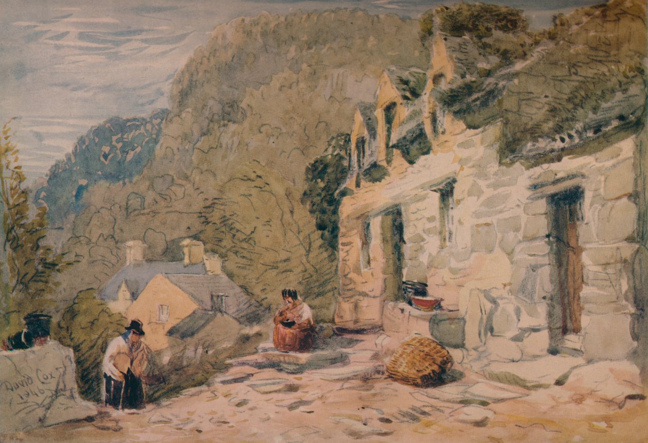 Black Jacks Cottage, Bettws-y-Coed, 1846 tekijältä David Cox the elder