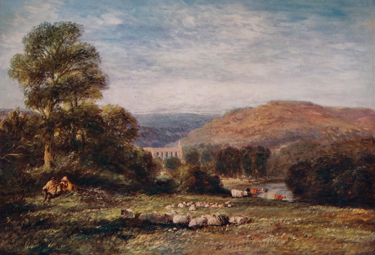 Bolton Abbey, 1850 tekijältä David Cox the elder