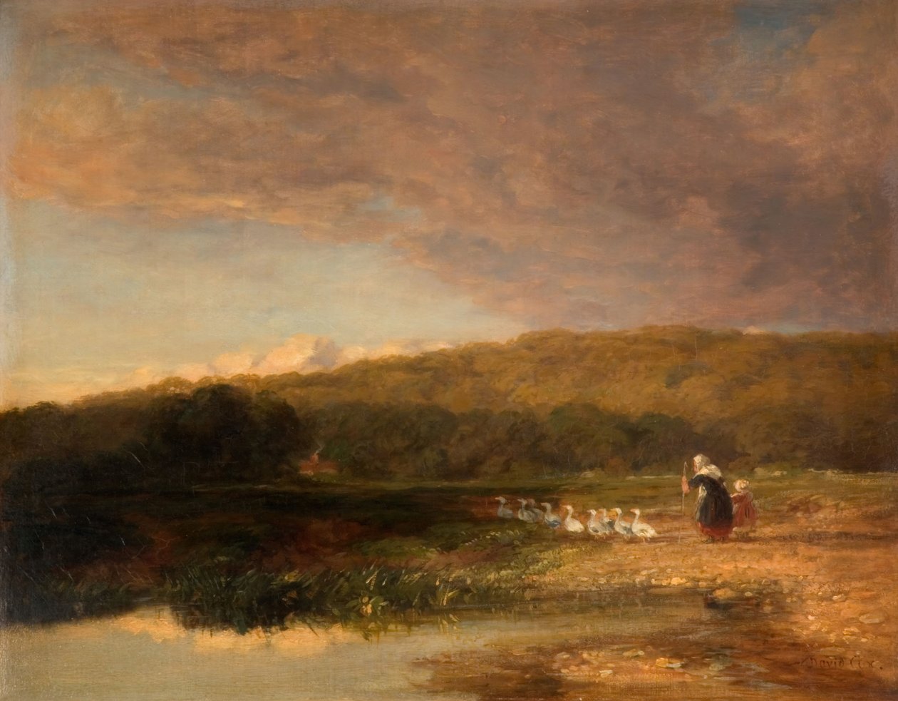 Ilta, 1851-1853. tekijältä David Cox the elder
