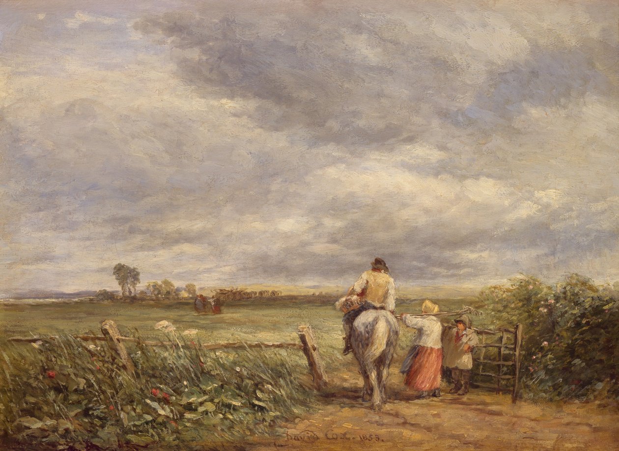 Menossa Hayfieldiin, 1853. tekijältä David Cox the elder