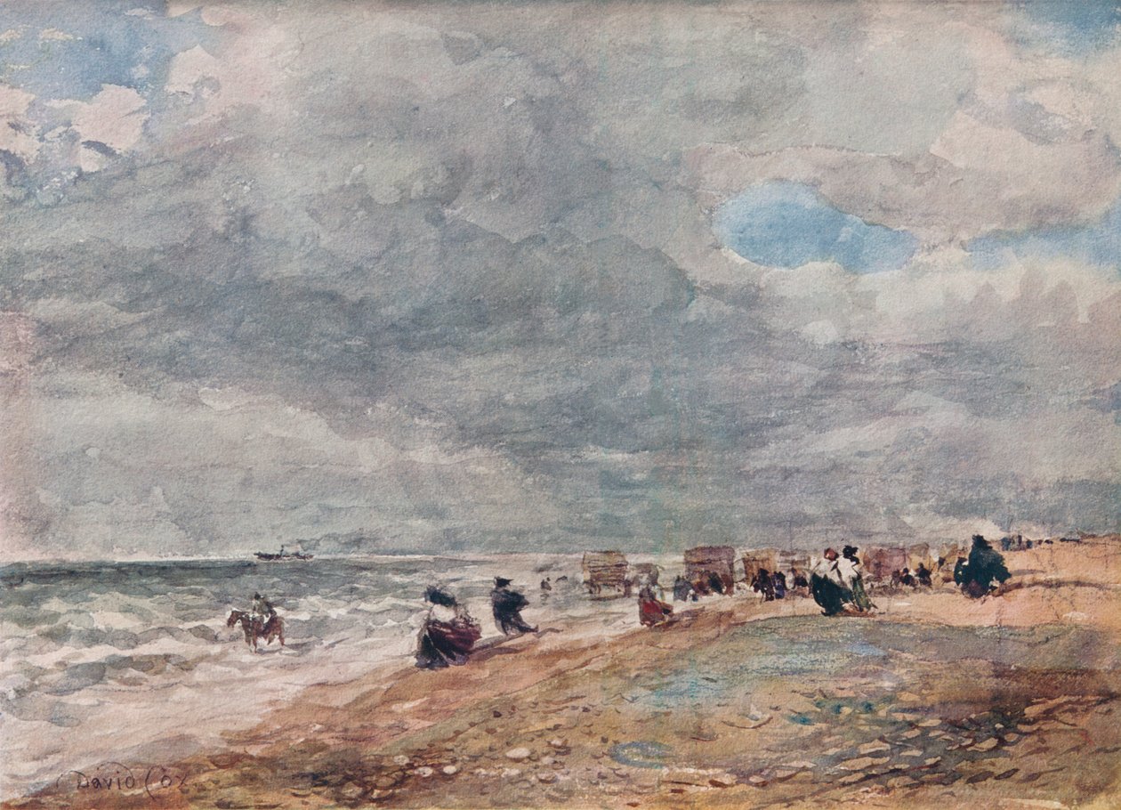 Rhyl Sands, c1850 tekijältä David Cox the elder