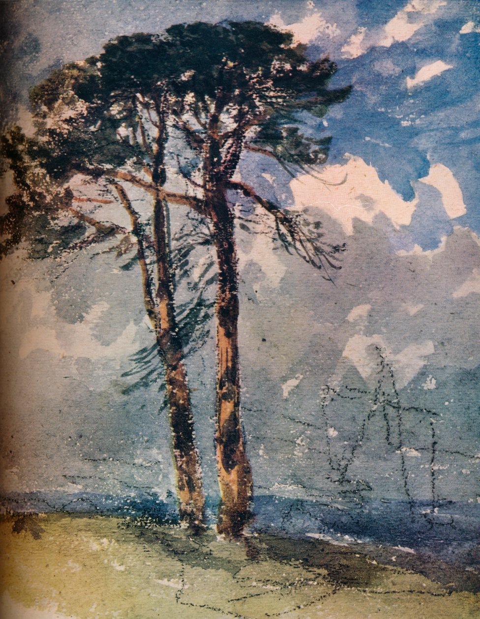 Scotch Firs, 1805 tekijältä David Cox the elder