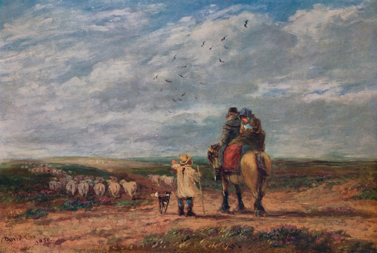 Ristitie, 1850 tekijältä David Cox the elder