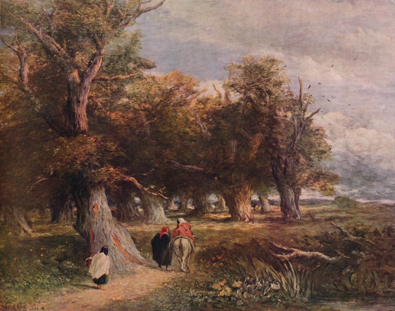 Metsän hameet, 1855, 1938 tekijältä David Cox the elder