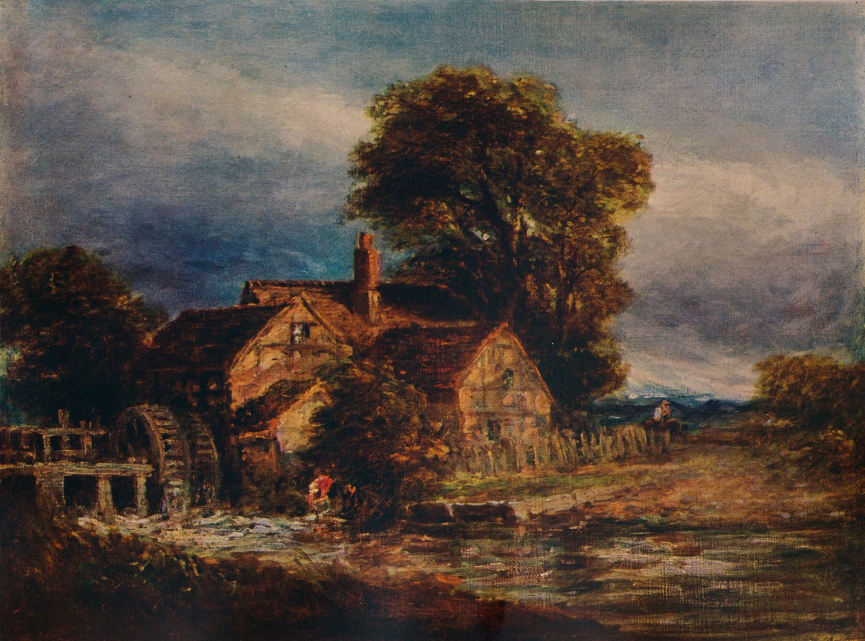 Vesipyörä, c1839 tekijältä David Cox the elder