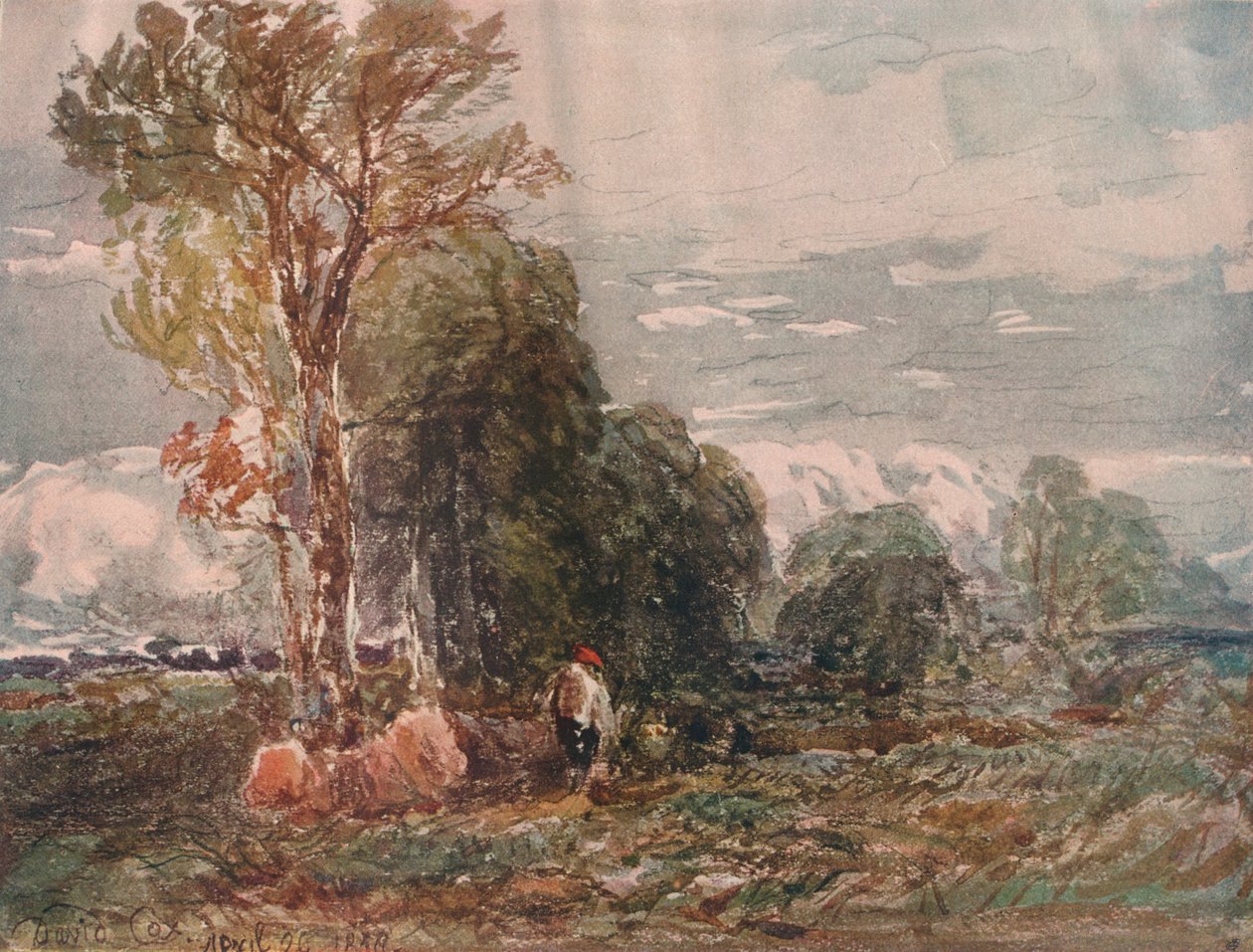 Puunhakkaaja, 1800-luku, 1911 tekijältä David Cox the elder