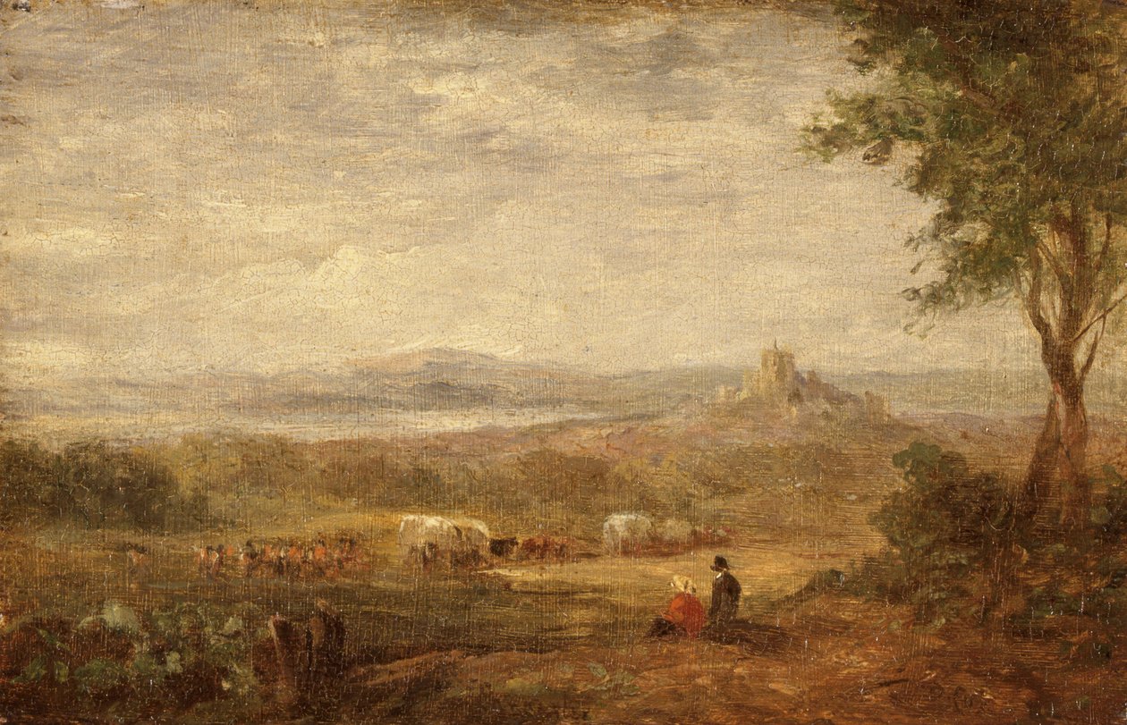 Näkymä lähellä Lancasteria, c1810. tekijältä David Cox the elder