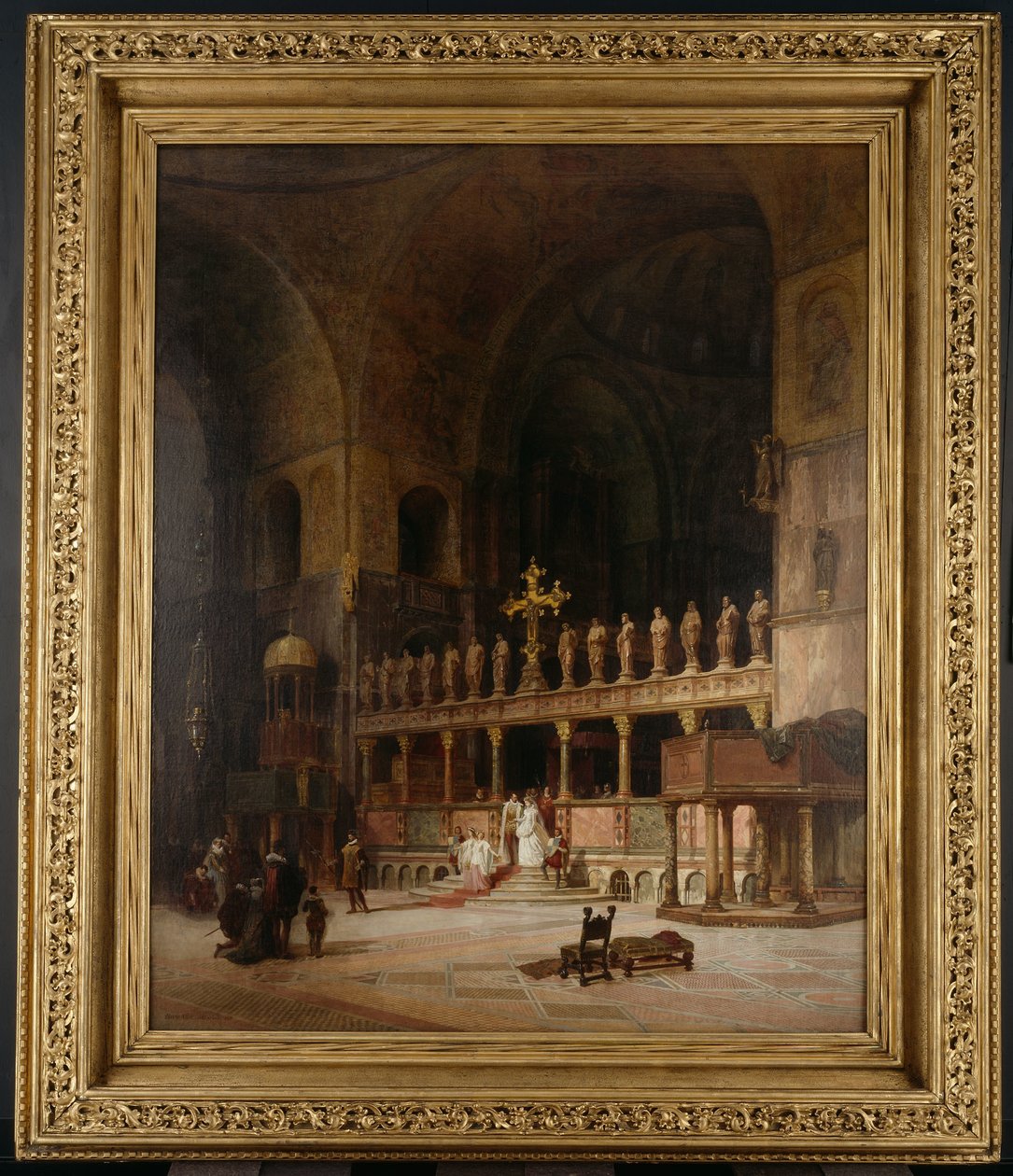 Pyhän Markuksen sisustus, Venetsia, 1869 tekijältä David Dalhoff Neal