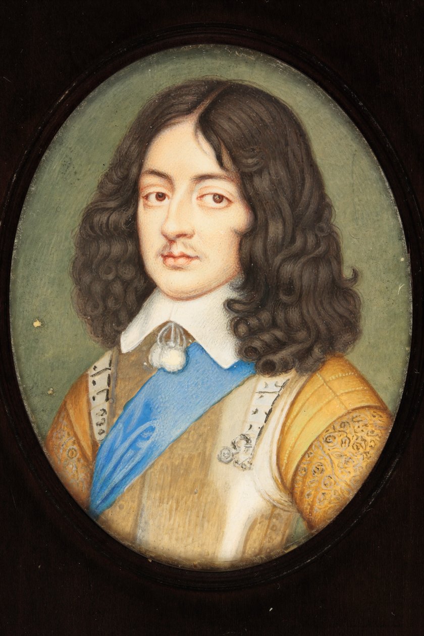 Kaarle II nuorena miehenä (wc vellum) tekijältä David Des Granges