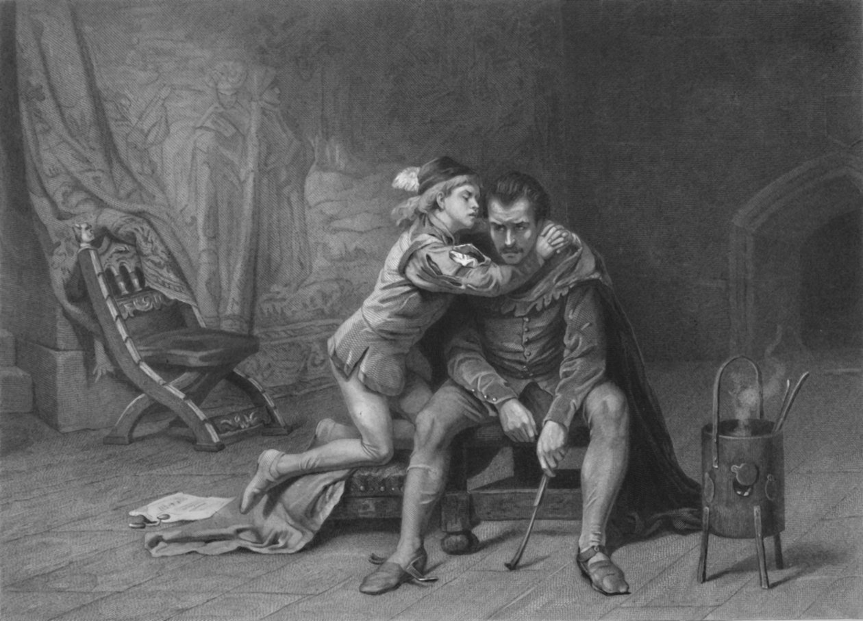 "Prince Arthur ja Hubert King John", vuodelta 1870. tekijältä David Desvachez