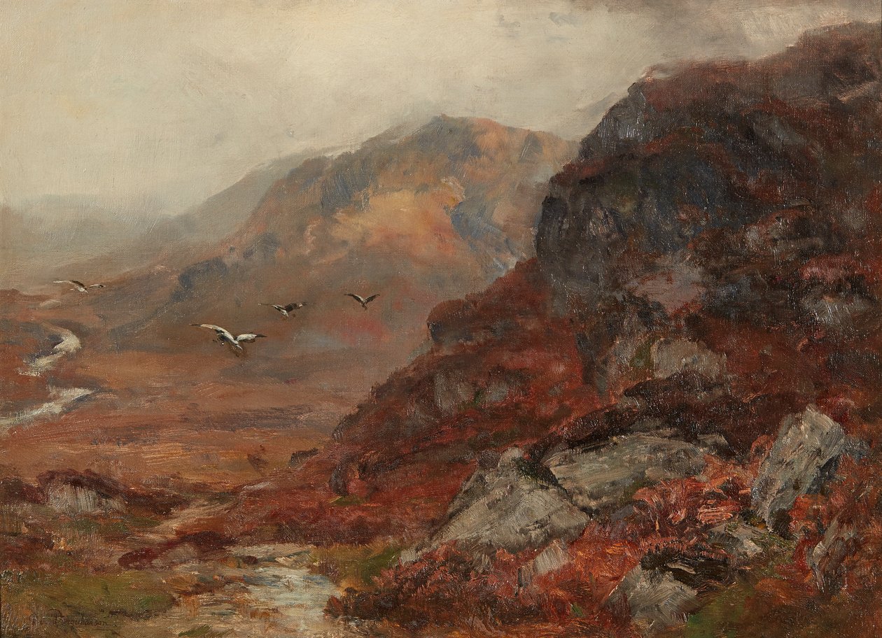Highland Hills (öljy kankaalle) tekijältä David Farquharson