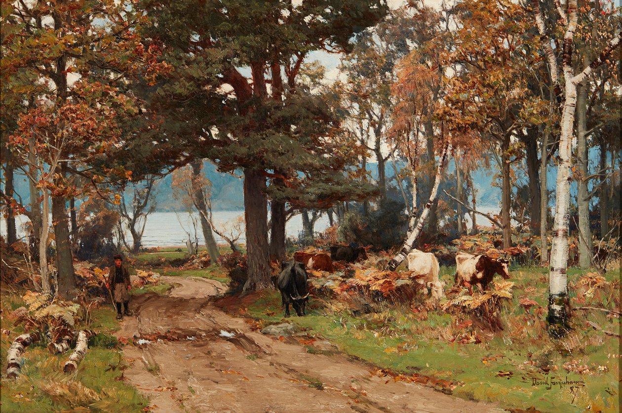 Ben Lomondin jalka (öljy kankaalle) tekijältä David Farquharson