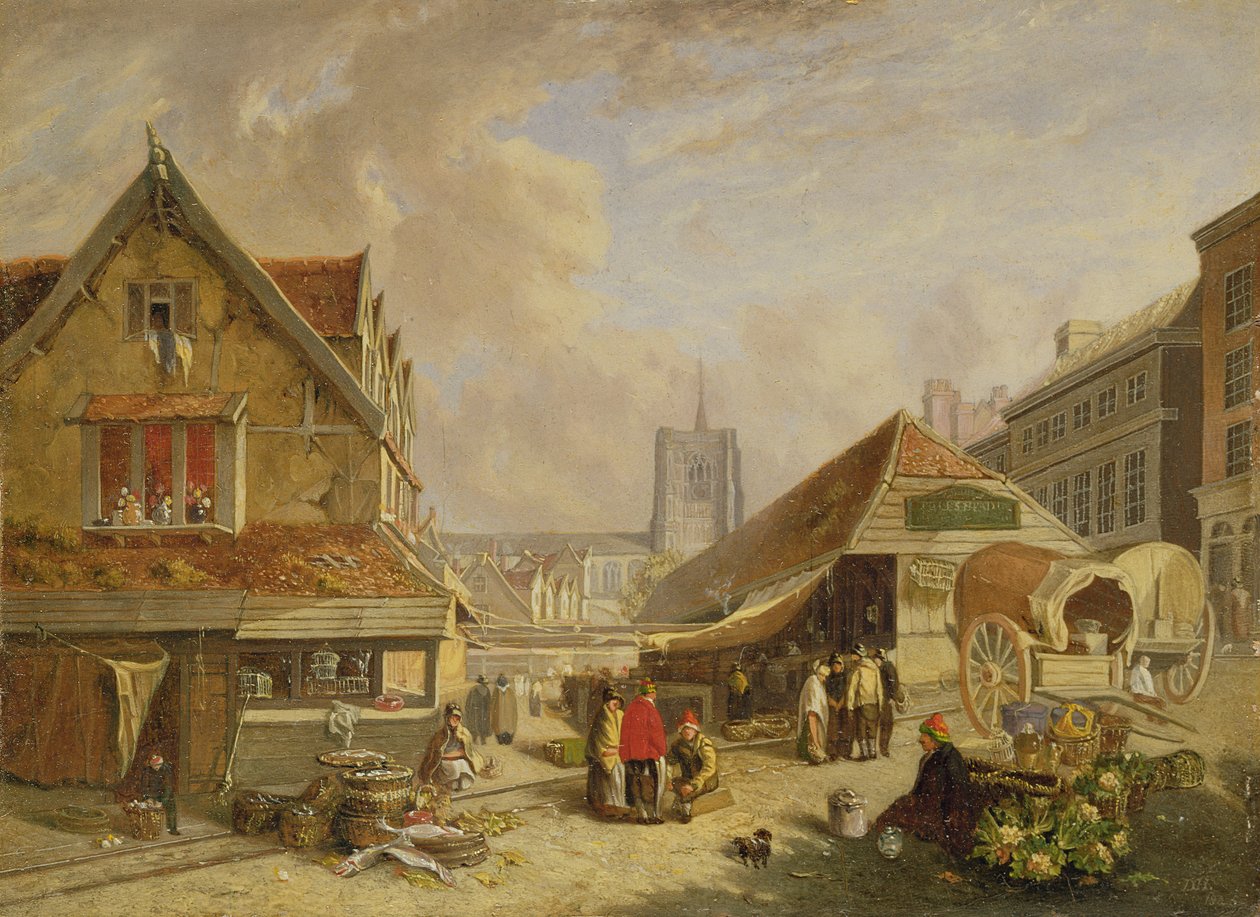 Vanha kalatori, Norwich, 1825 tekijältä David Hodgson
