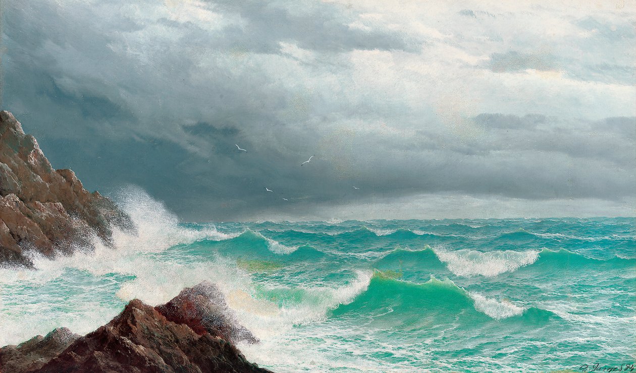 Fistral Bay, Cornwall, 1885 tekijältä David James