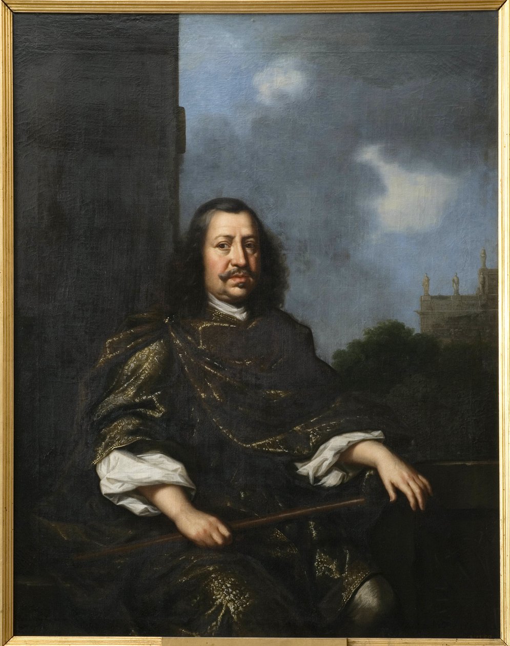 Frederic III de Holstein Gottorp - Holstein-Gottorpin herttua Frederick III:n (1597-1659) muotokuva, Ehrenstrahl, David Kloecker (1629-1698). Öljy kankaalle. Mitat: 152x120 cm. Tukholman kansallismuseo tekijältä David Klöcker Ehrenstrahl