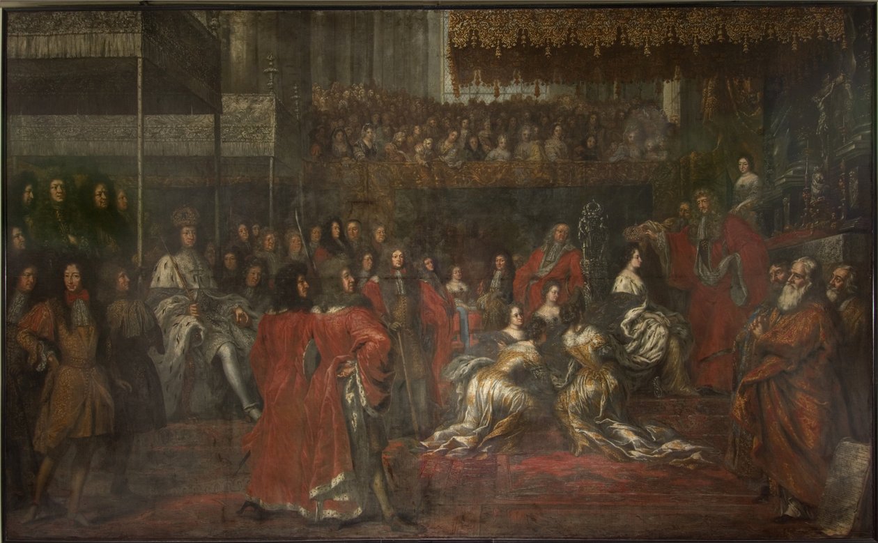 Kuningatar Ulriika Eleonoora vanhemman (1656-1693) kruunajaiset tekijältä David Klöcker Ehrenstrahl