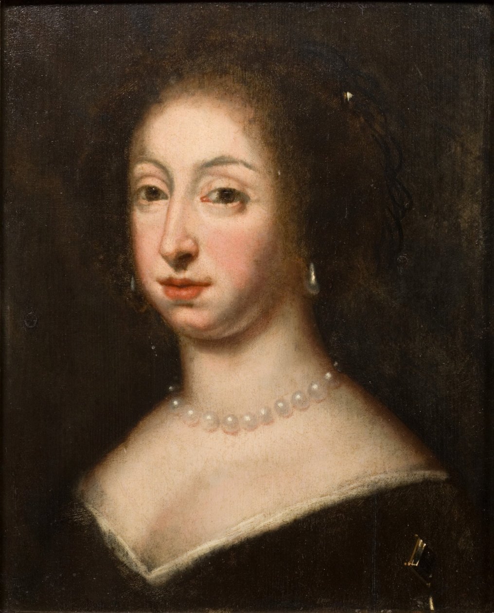 Hedvig Eleonora (1636–1715), Holstein-Gottorpin prinsessa, Ruotsin kuningatar, naimisissa Ruotsin Kaarle X Kustaan kanssa tekijältä David Klöcker Ehrenstrahl