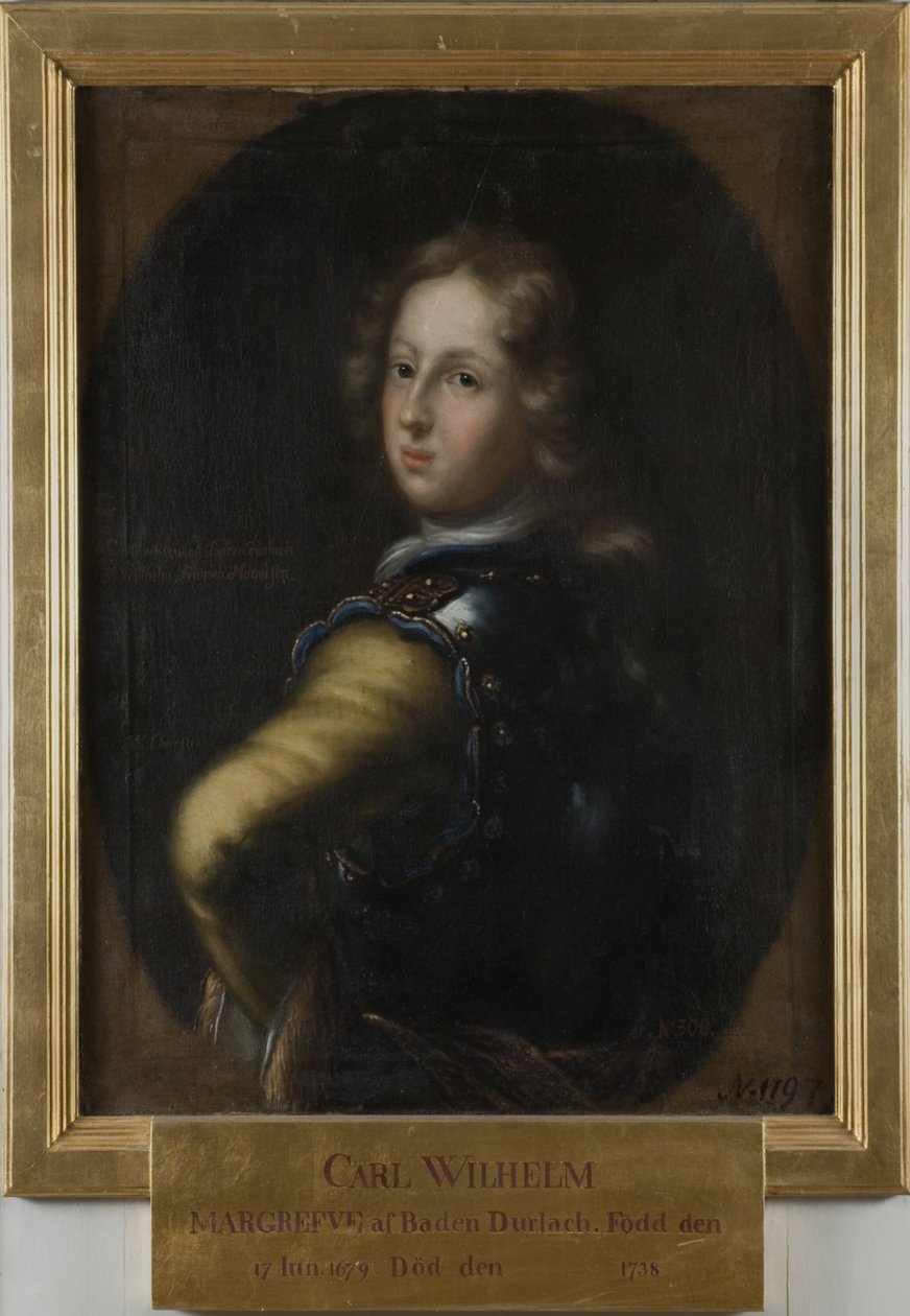 Karl Vilhelm, 1679-1738, Baden-Durlachin rajakreivi tekijältä David Klöcker Ehrenstrahl