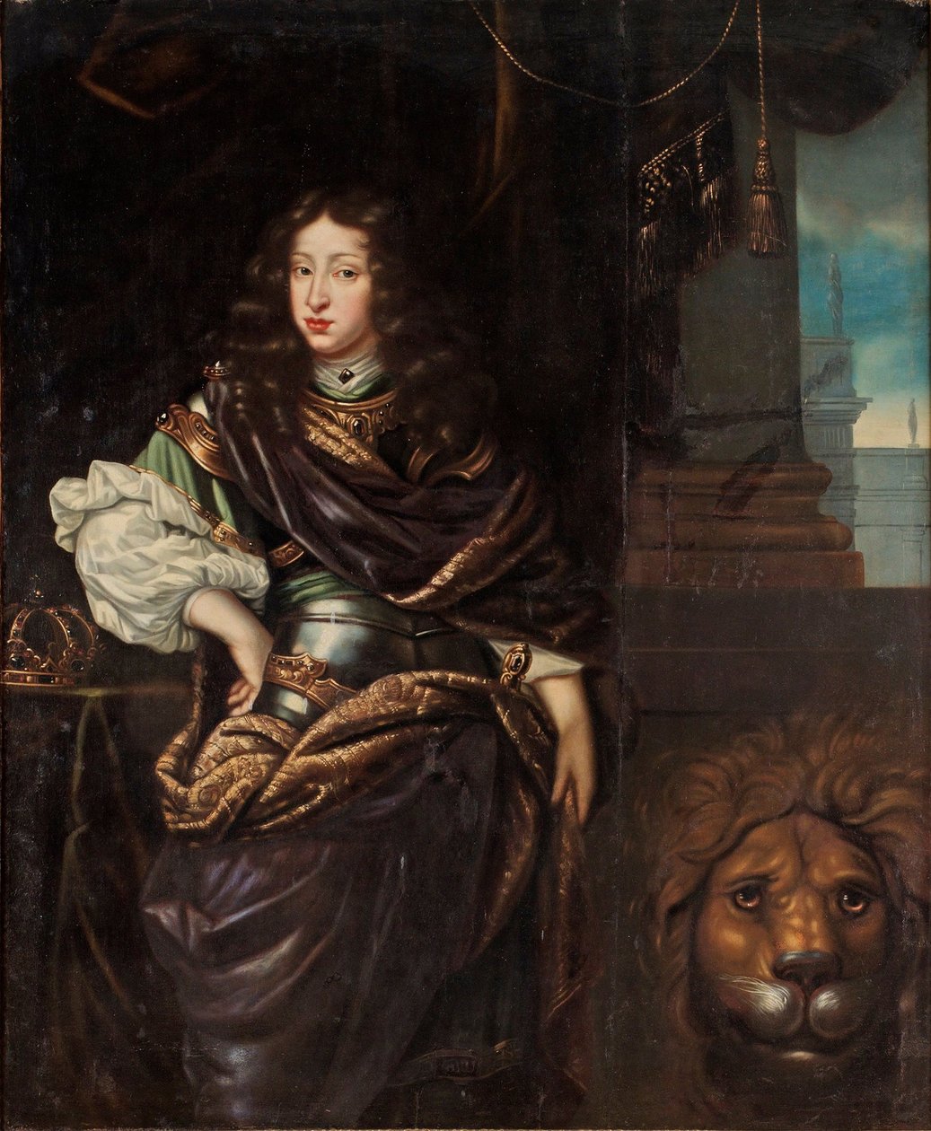Ruotsin Kaarle XI:n muotokuva 1655-1697 tekijältä David Klöcker Ehrenstrahl