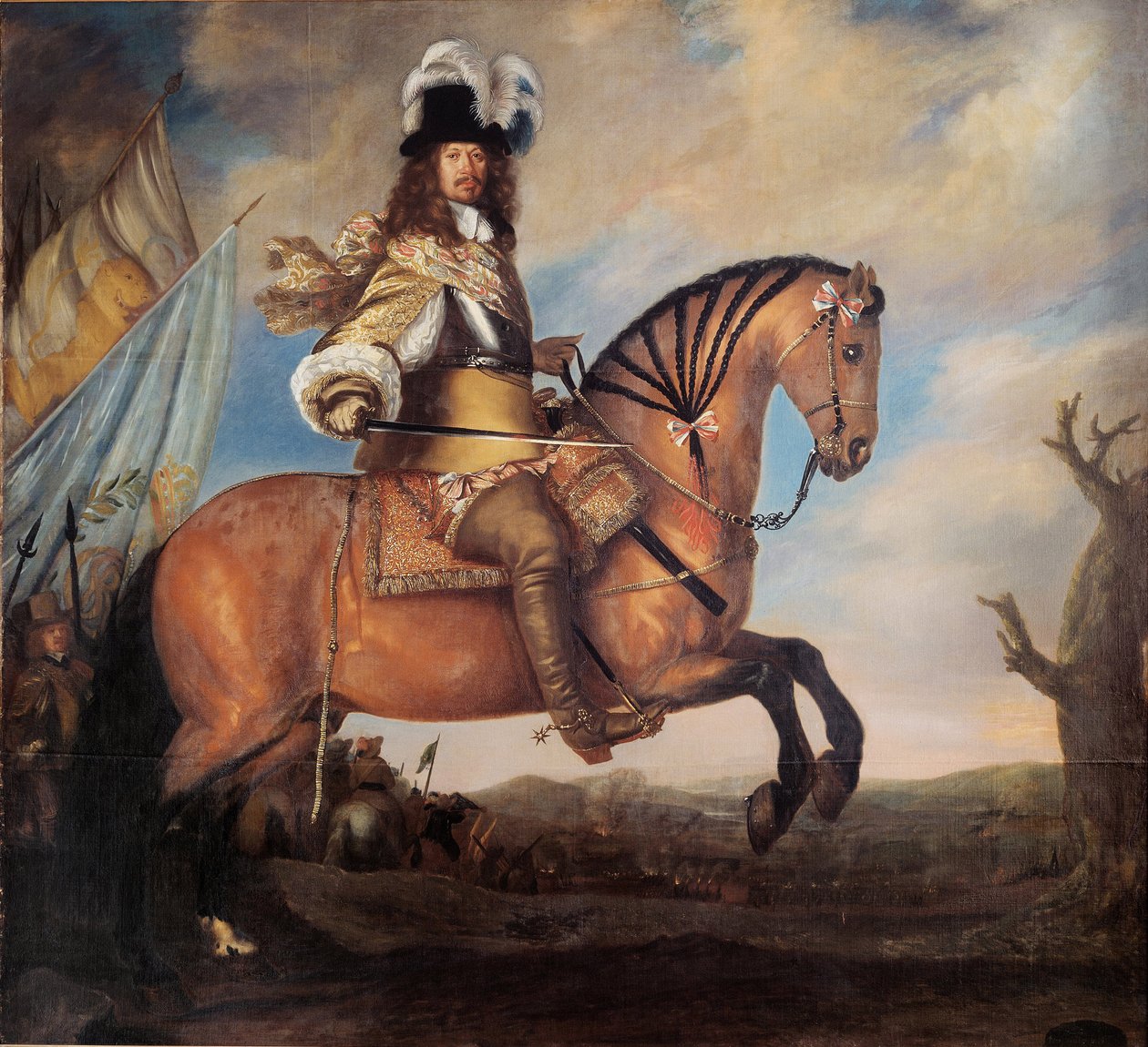 Kenttämarsalkka Carl Gustaf Wrangelin muotokuva 1613-1676, 1652 tekijältä David Klöcker Ehrenstrahl