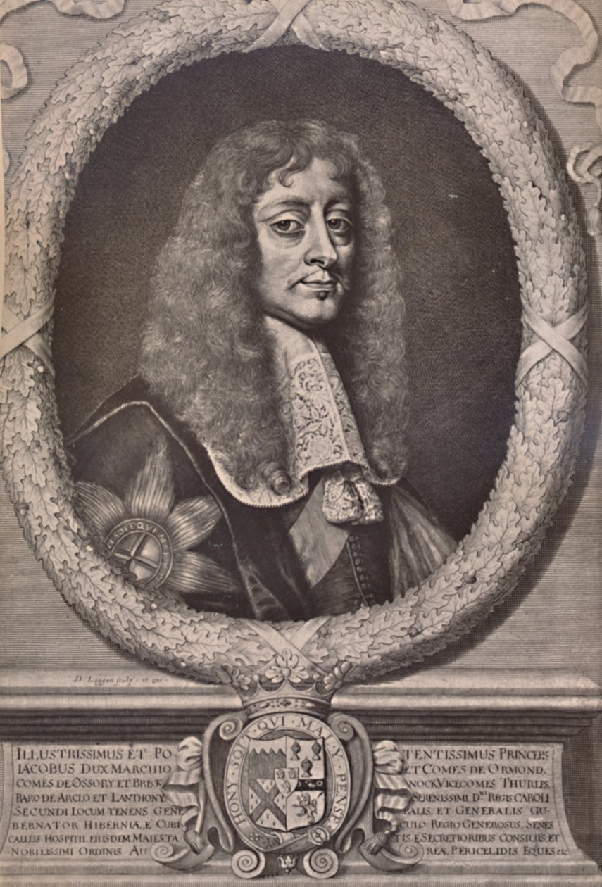 James Butler, Ormonden ensimmäinen herttua, englantilainen valtiomies ja rojalistinen sotilas, 1600-luku 1894 tekijältä David Loggan