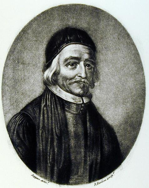 Tohtori Thomas Baileyn muotokuva, kaivertanut Richard Earlom (1743-1822) teoksesta Illustrious Characters in British History (mezzotint) tekijältä David Loggan