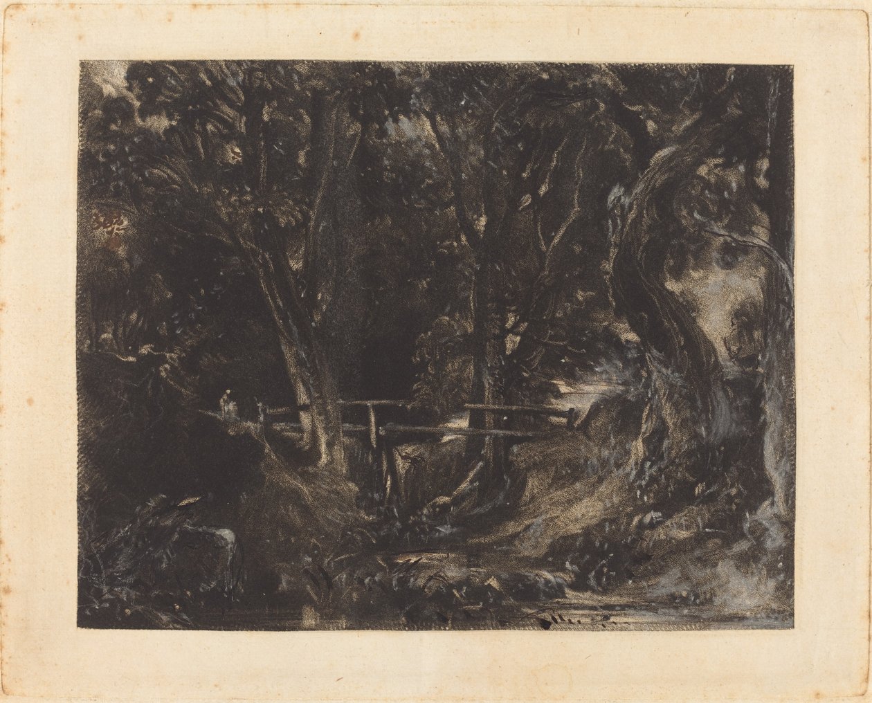 Dell Helmingham Parkissa, Suffolkissa tekijältä David Lucas after John Constable