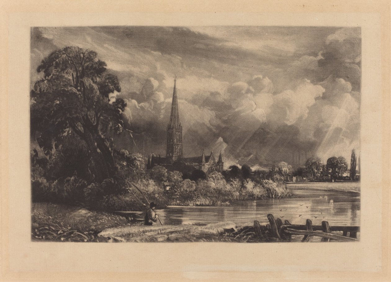 Salisburyn katedraali tekijältä David Lucas after John Constable