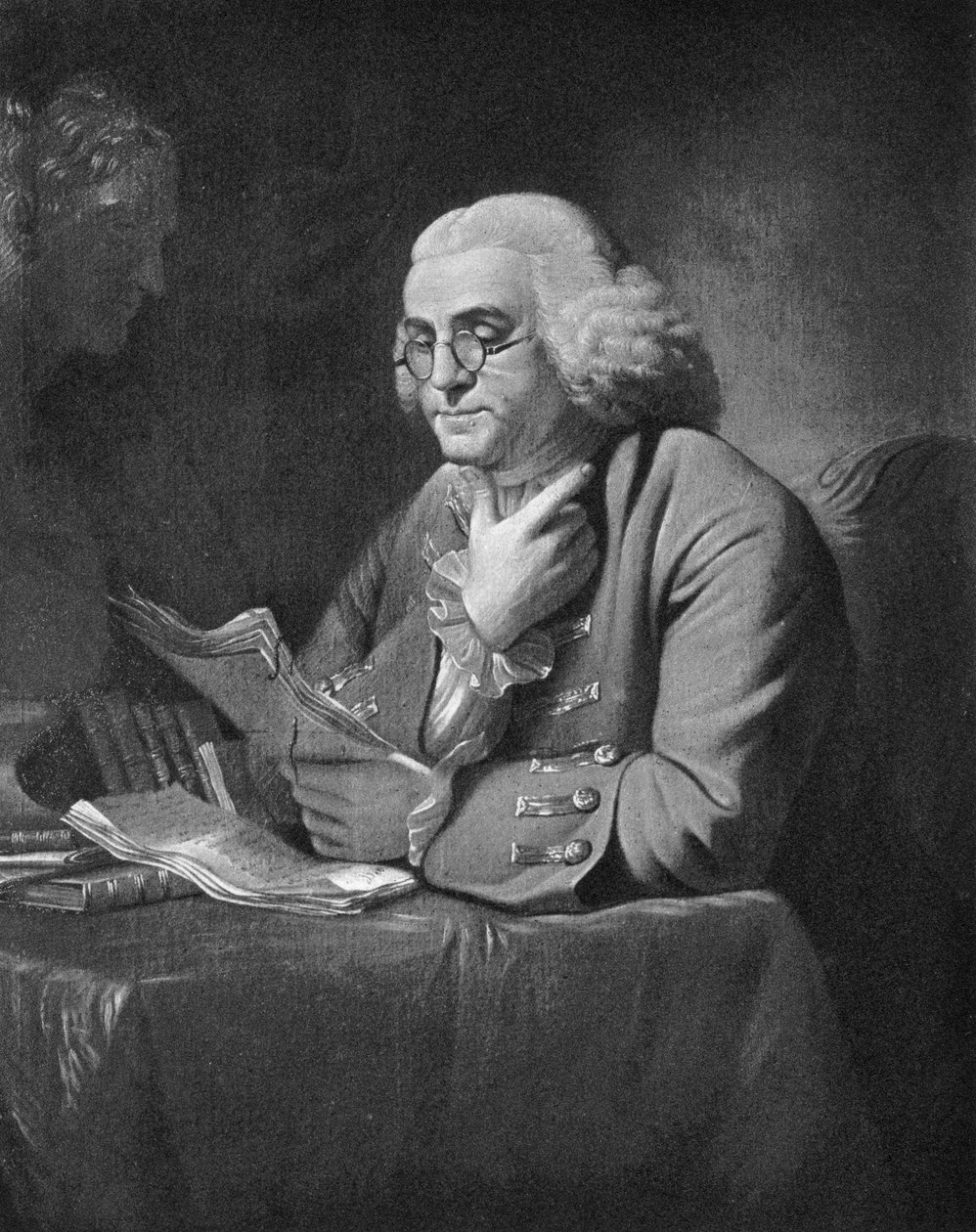 Benjamin Franklin, 1766 tekijältä David Martin