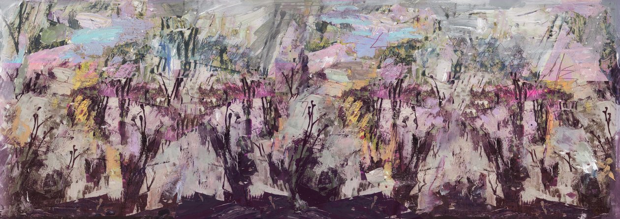 "Se on murtumassa", 2017, Mixed Media puupaneelilla tekijältä David McConochie