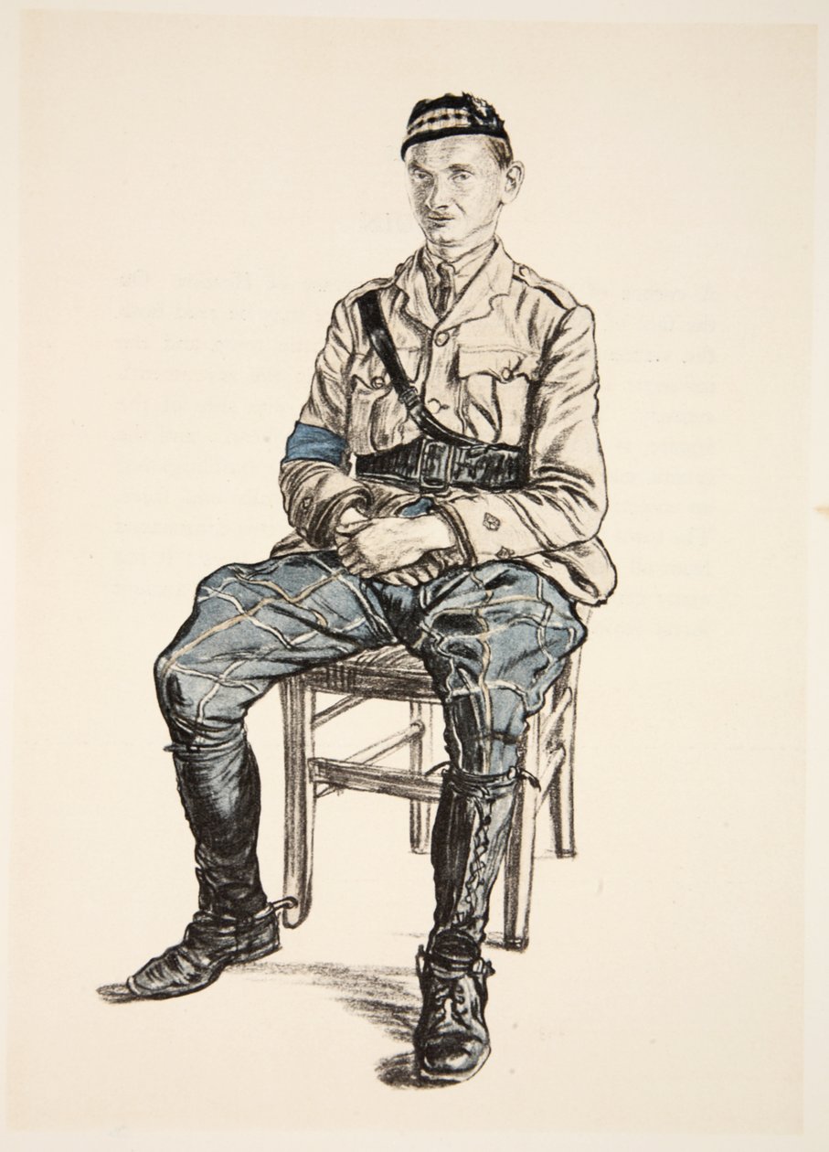 A Highland Officer, kuvitus teoksesta 
