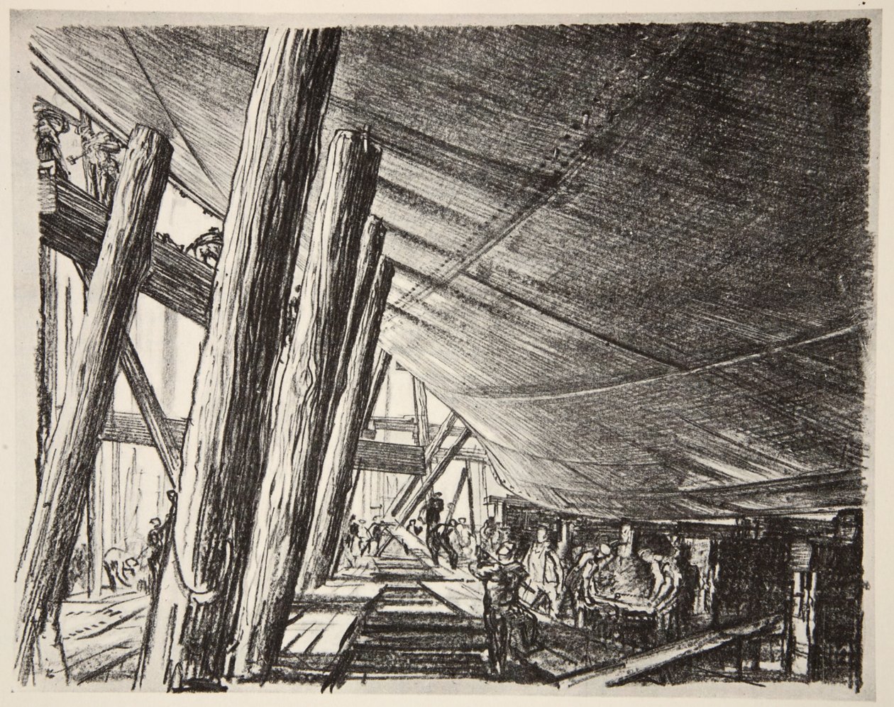 Laivan alla, kuvitus kirjasta 
