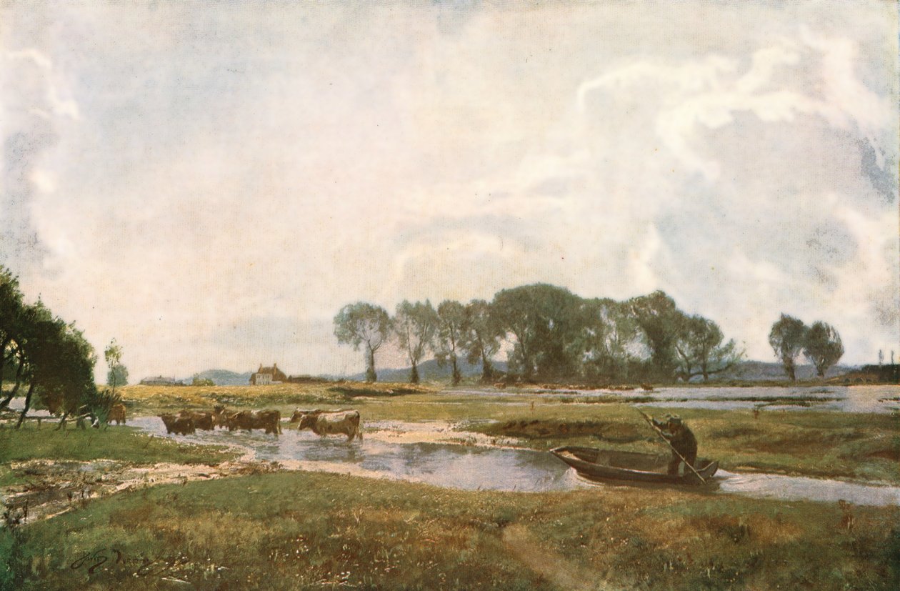 Driving the Cows, Hampshire, 1892, c1930. tekijältä David Murray