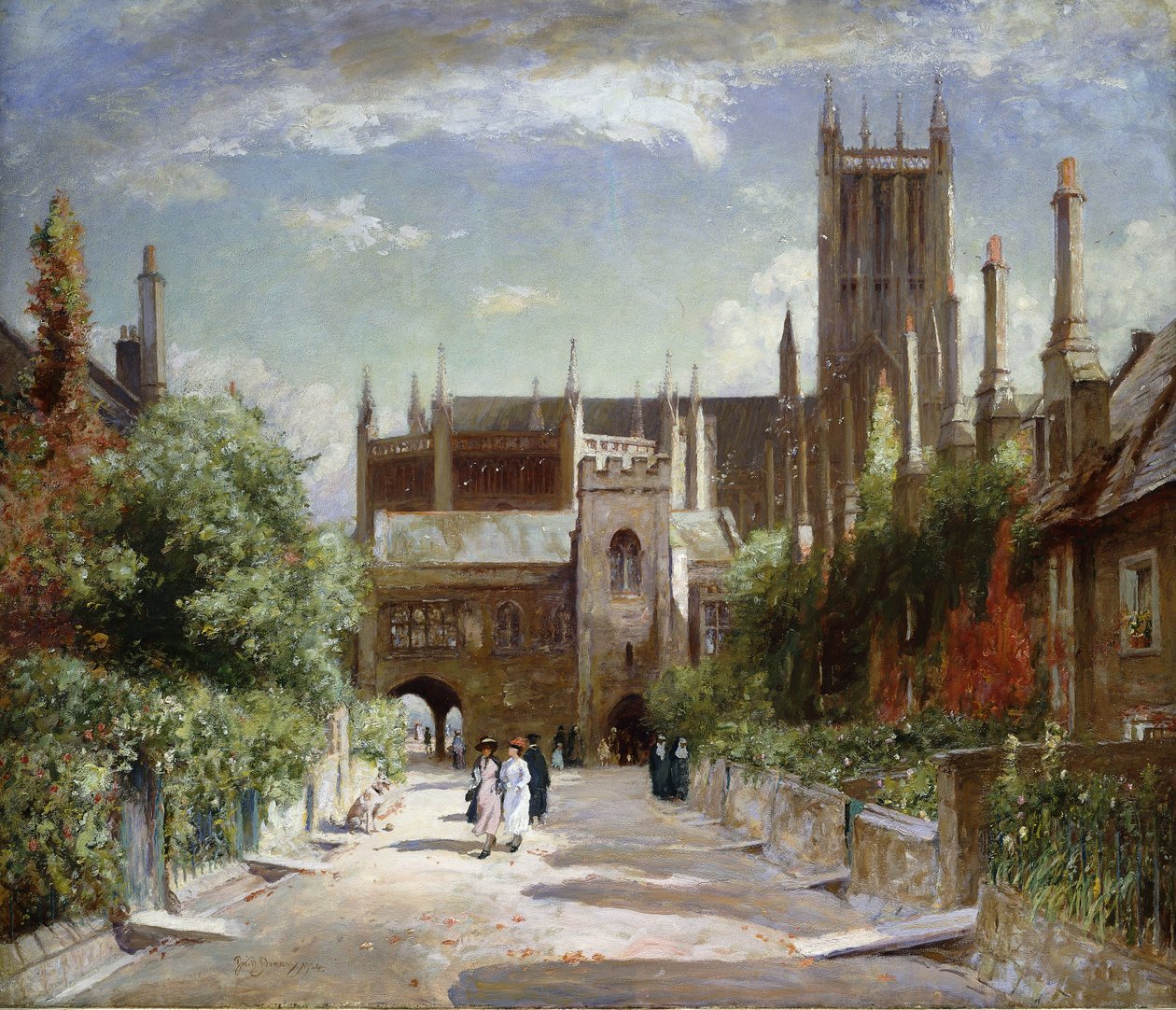 The Vicars" Close, Wellsin katedraali, 1924 tekijältä David Murray