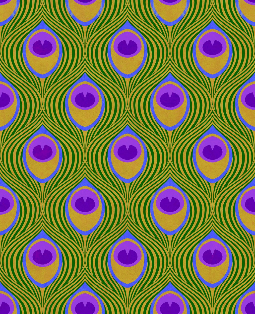 Peacock Yellow, 2019 (sekatekniikka digitaalinen) tekijältä David Newton