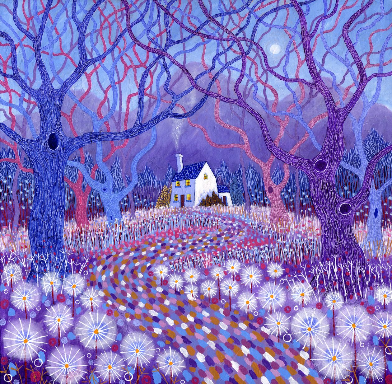 The Retreat, 2014 (akryyli kankaalle) tekijältä David Newton