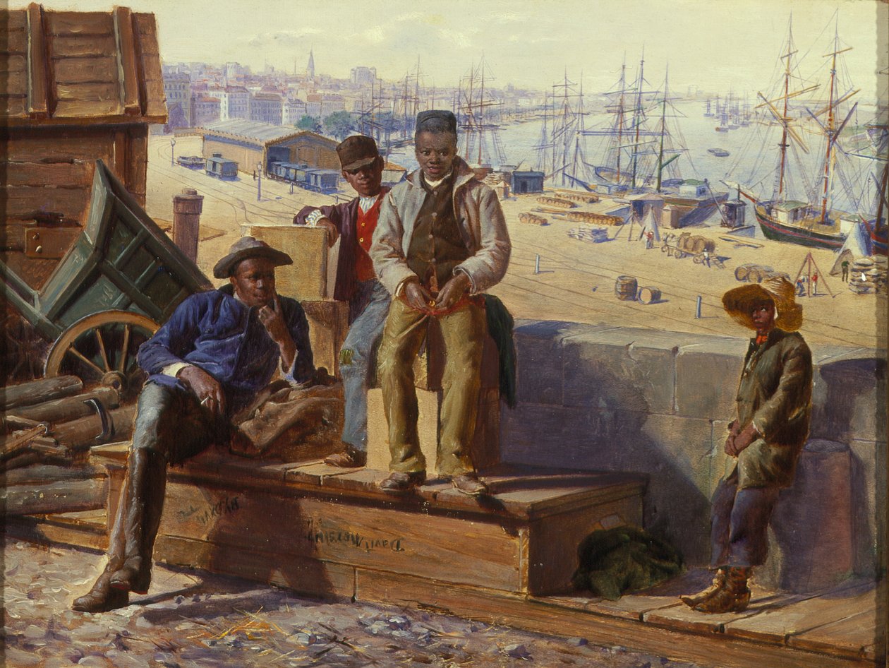 Black Boys on the Quayside, noin 1865 tekijältä David Norslup