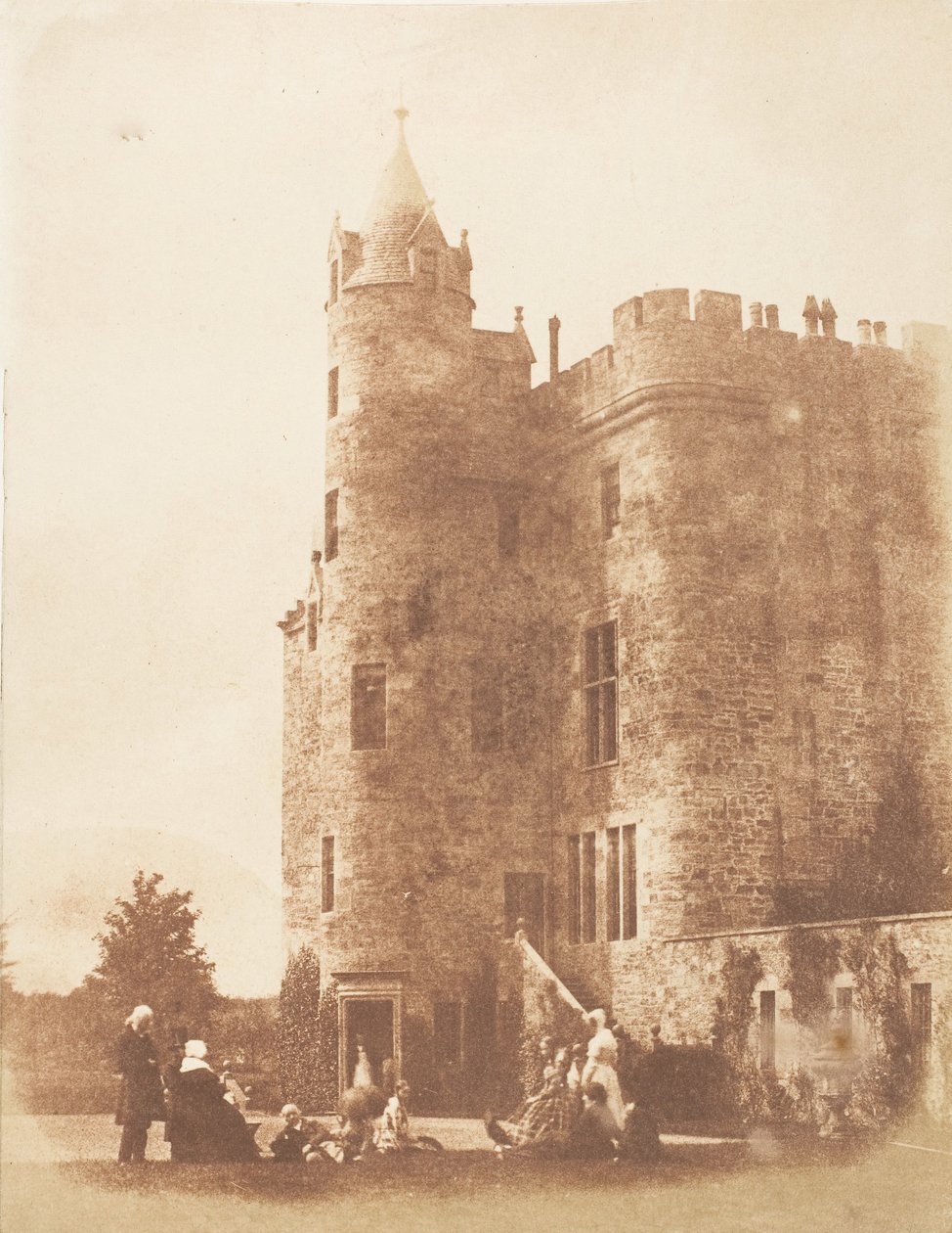 Bonaly Towers, 1843-47. Tekijät: David Octavius Hill, Robert Adamson, Hill & Adamson. tekijältä Hill and Adamson