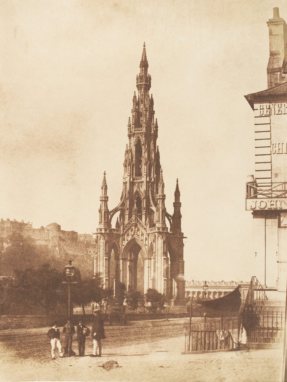 Edinburgh. Scott-monumentti, 1843-47. Tekijät: David Octavius Hill, Robert Adamson, Hill & Adamson. tekijältä Hill and Adamson