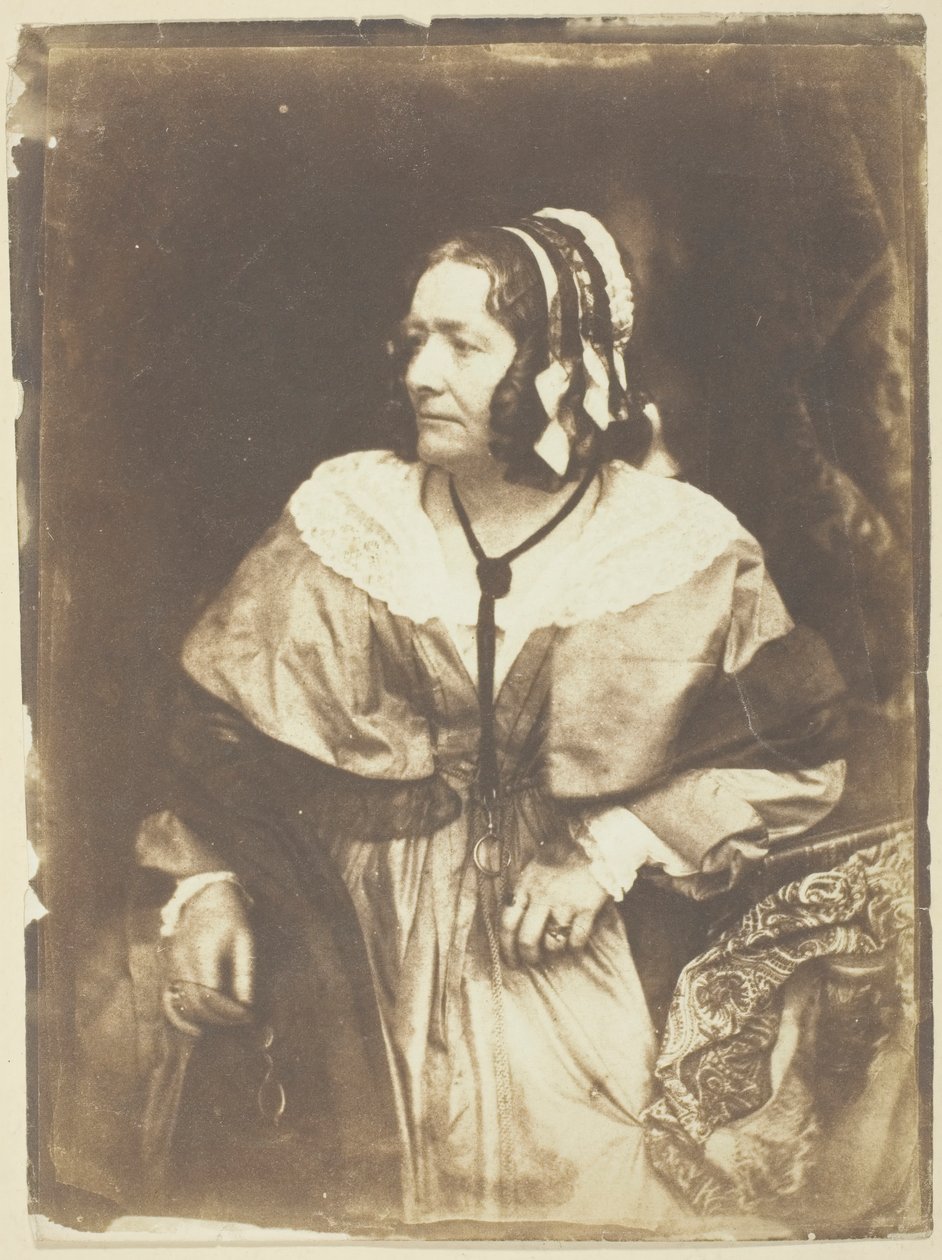 Rouva Anna Brownell Jameson, 1844. Tekijät: David Octavius Hill, Robert Adamson, Hill & Adamson. tekijältä Hill and Adamson