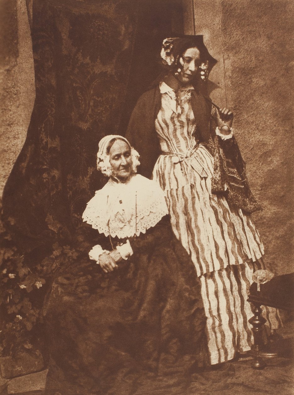 Rouva Anne Rigby ja Lady Elizabeth Eastlake, 184347, painettu n. 1916. Tekijät: David Octavius Hill, Robert Adamson, Hill & Adamson. tekijältä Hill and Adamson