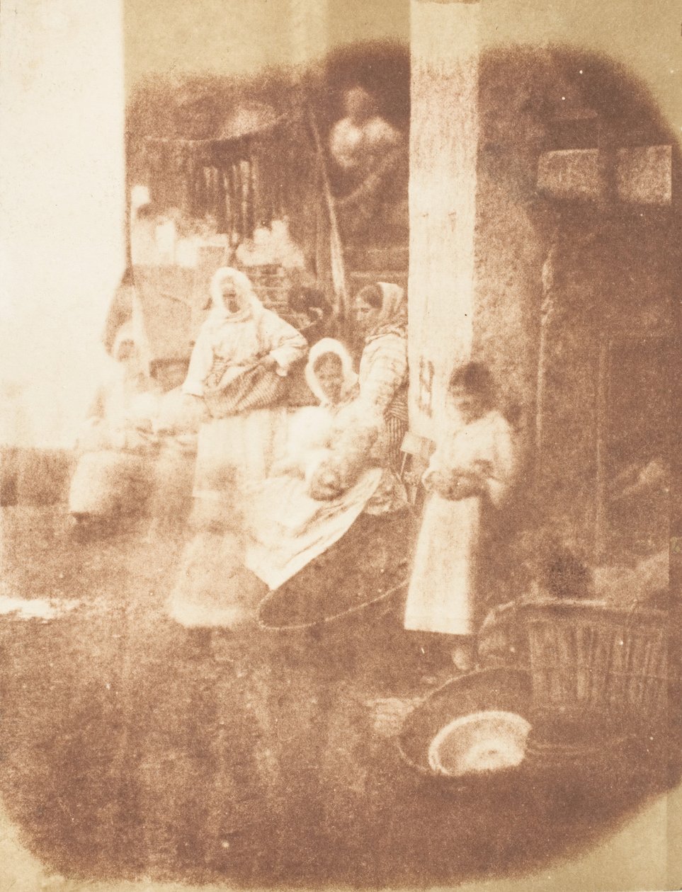 Newhaven Fishwives, 1843-47. Tekijät: David Octavius Hill, Robert Adamson, Hill & Adamson. tekijältä Hill and Adamson