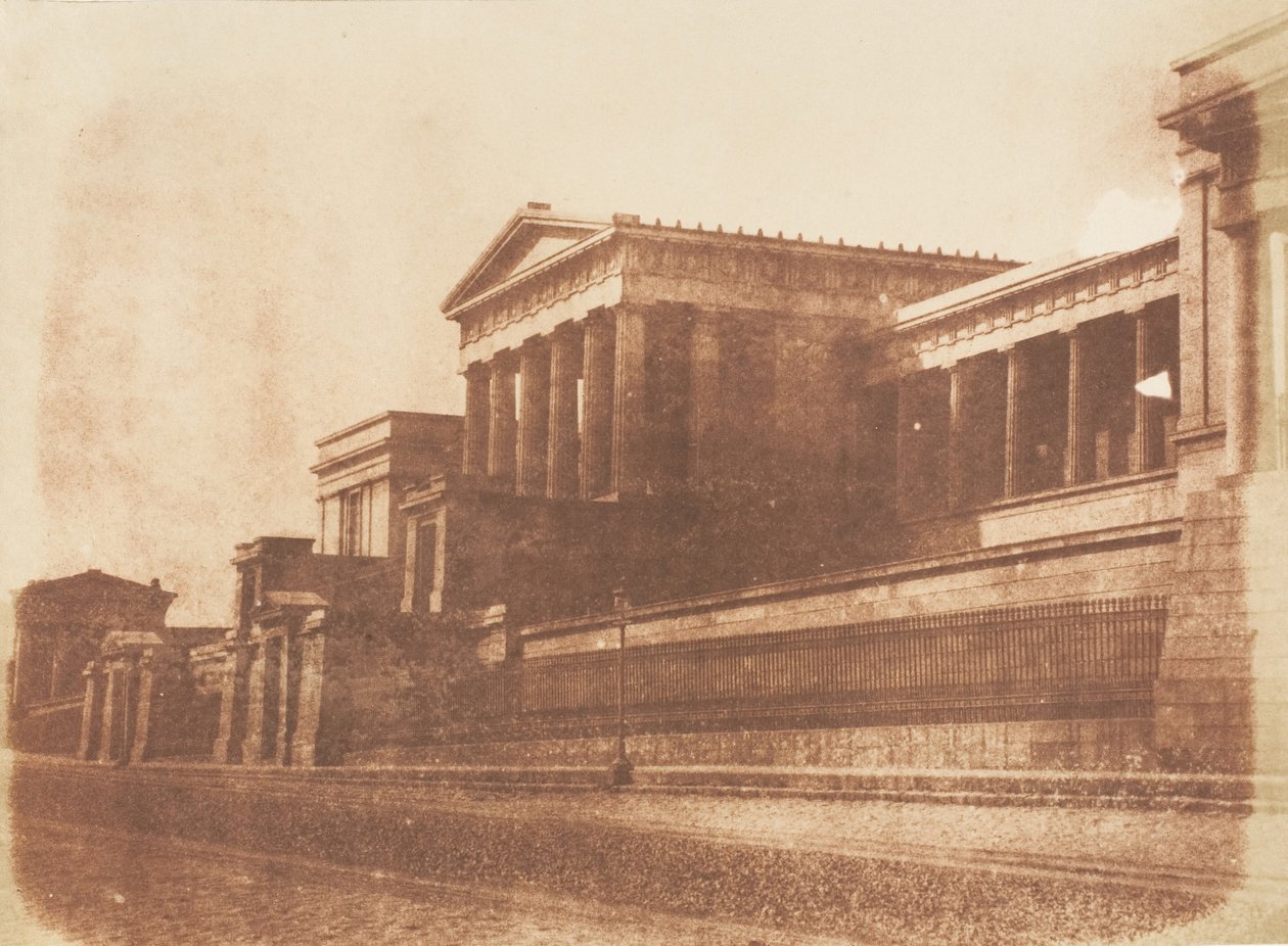 Old Royal High School, Calton Hill, Edinburgh, 1843-47. Tekijät: David Octavius Hill, Robert Adamson, Hill & Adamson. tekijältä Hill and Adamson