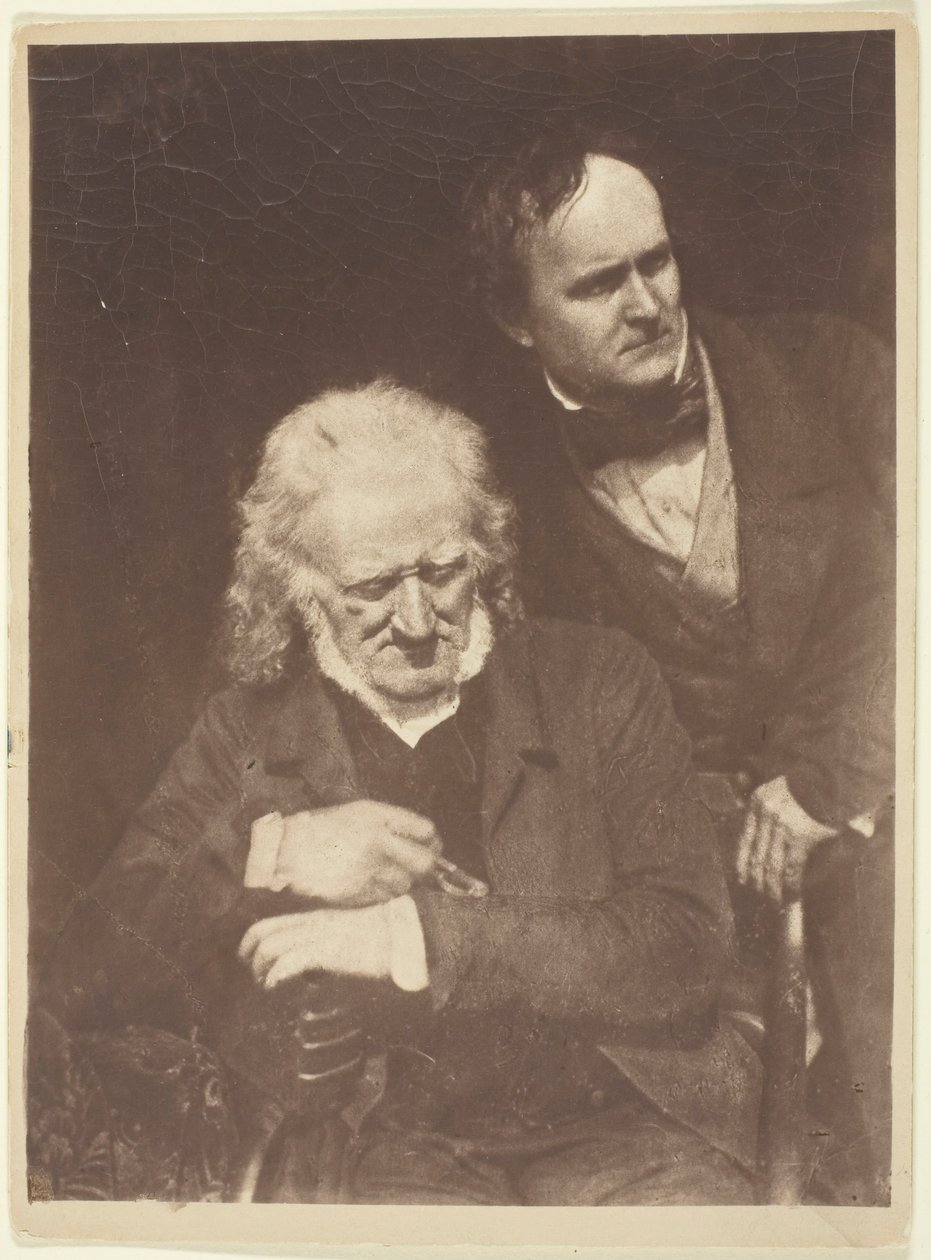 Kahden miehen muotokuva John Henning ja Alexander Handyside Ritchie, c. 1845, painettu 18901900. Tekijät: David Octavius Hill, Robert Adamson, Hill & Adamson. tekijältä Hill and Adamson