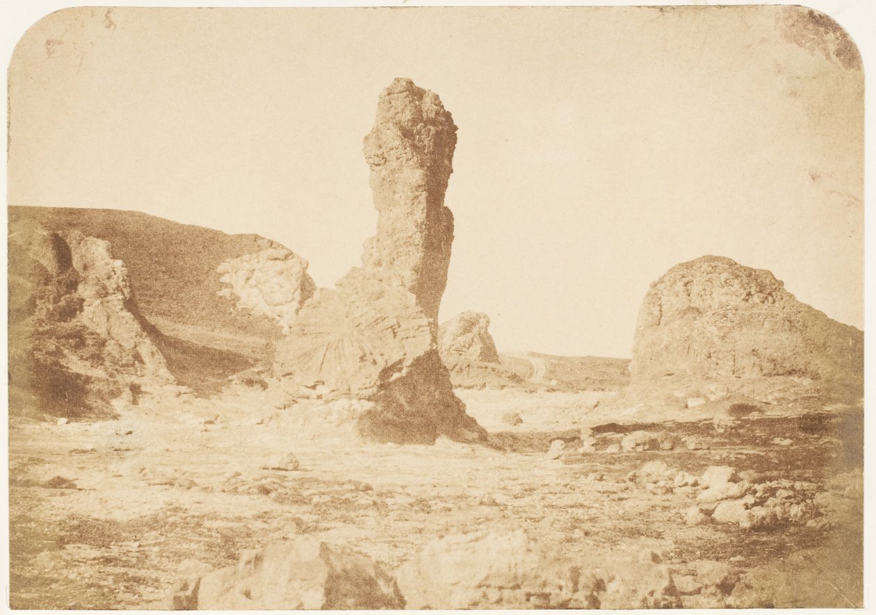 St. Andrews. The Spindle Rock, 1843-47. Tekijät: David Octavius Hill, Robert Adamson, Hill & Adamson. tekijältä Hill and Adamson