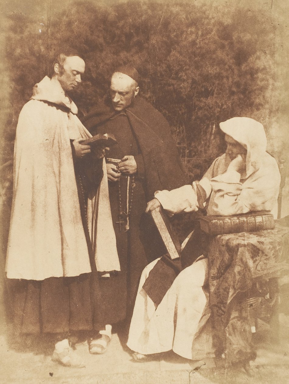 William Borthwick Johnstone, William Leighton Leitch ja David Scott K...:n munkkeina, 1843-47. Tekijät: David Octavius Hill, Robert Adamson, Hill & Adamson. tekijältä Hill and Adamson