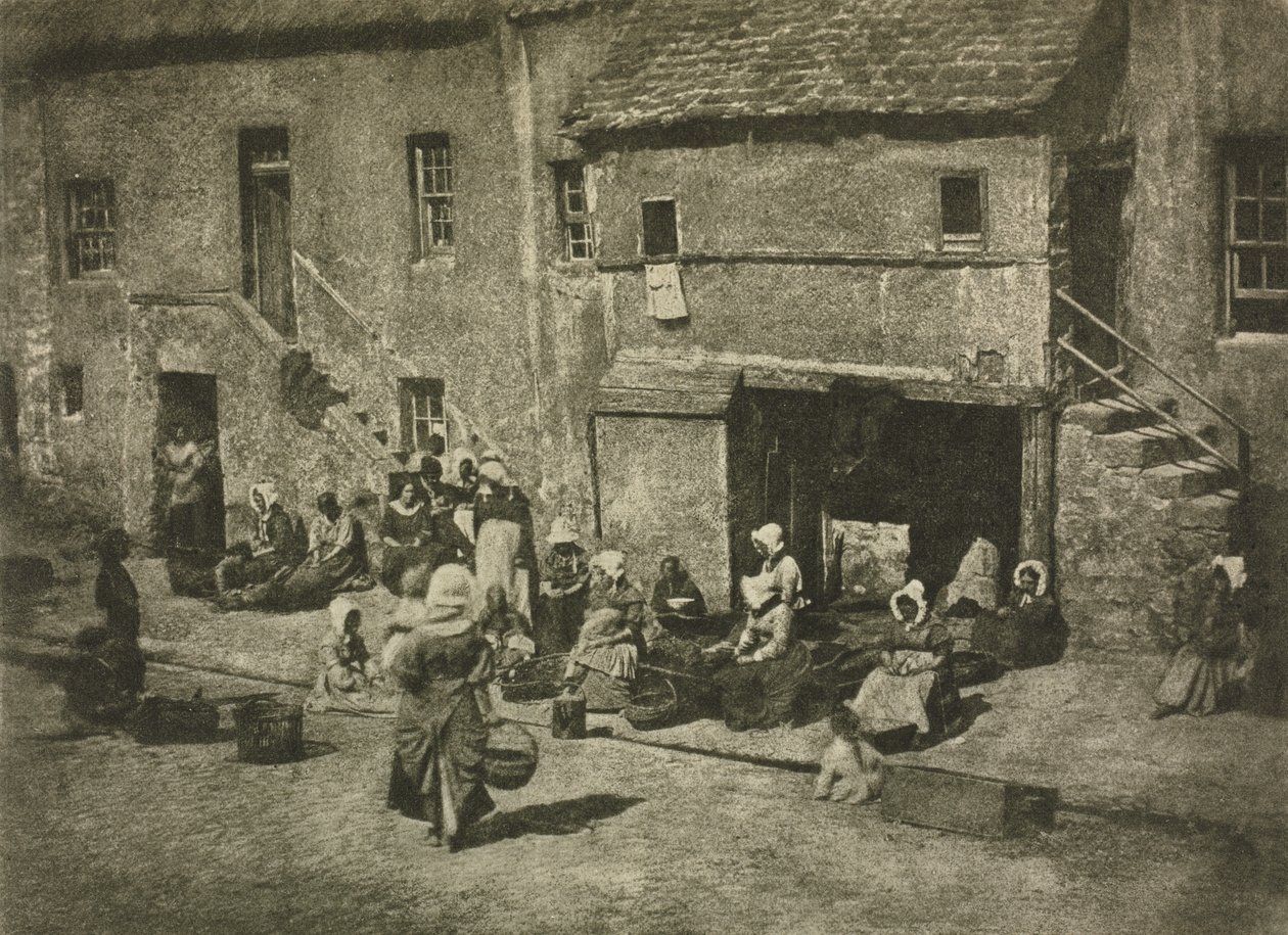 Kameratyö: Newhaven Fisheries, 1909. Tekijät: David Octavius Hill, Robert Adamson. tekijältä David Octavius Hill, Robert Adamson