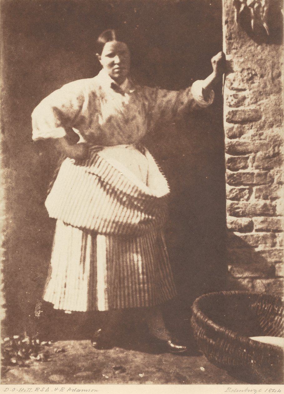 Newhavenin kalastaja,1844 (kuva) tekijältä David Octavius Hill