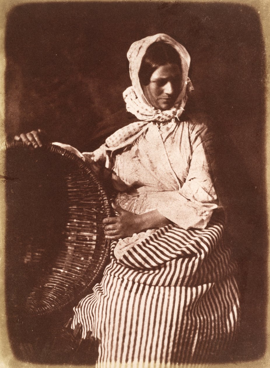 Mrs Hall, Newhaven, n. 1843–1847 (suolapaperiprintti kalotyyppinegatiivista) (katso myös 224279, 224280) tekijältä David Octavius Hill