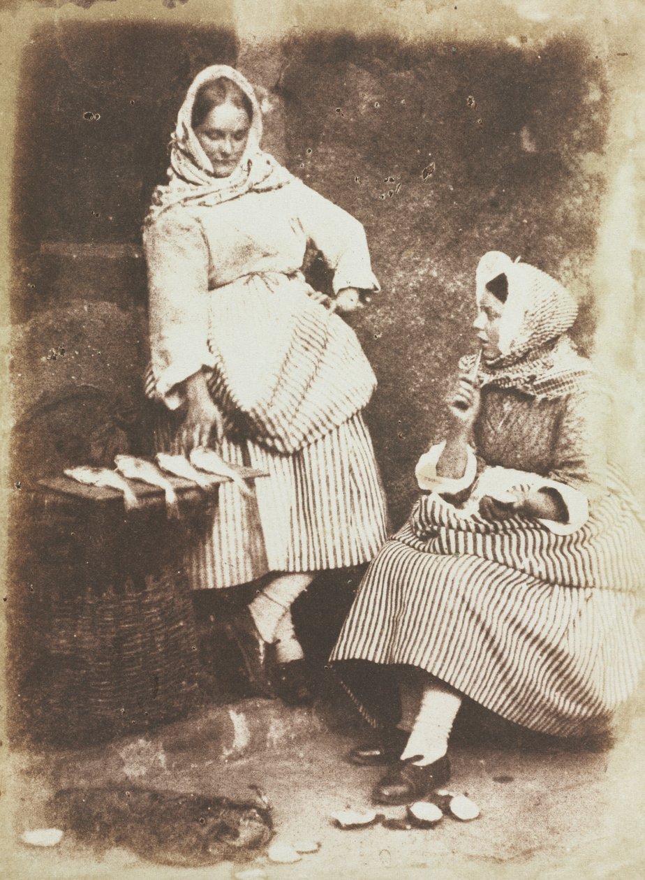 Newhaven Fishwives, Jeanie Wilson ja Annie Linton tekijältä David Octavius Hill